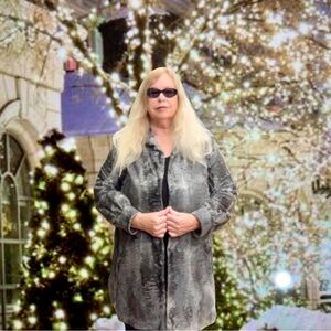 Chic Gray Women's Trench Coat